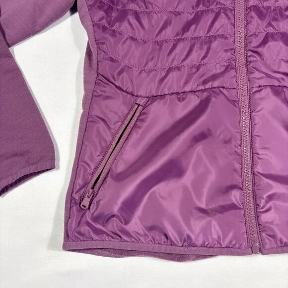 RLX Ralph Lauren Purple Quilted Hybrid Athletic Jacket Full Zip Light Women S - Picture 2 of 9